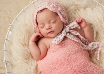 week old baby x