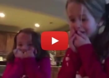 sisters find brother xmas tree1