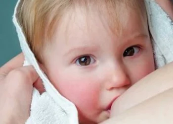 toddler is breastfeeding