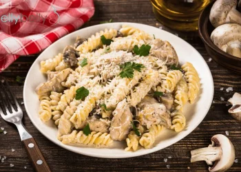 Chicken and Mushroom Pasta Bake